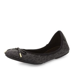 Micheal kors logo print ballet flat